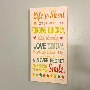 Canvas wall art, screen printed